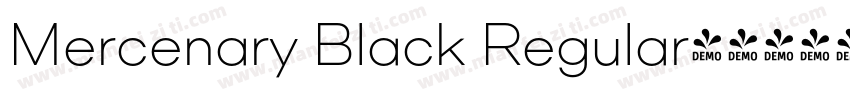 Mercenary Black Regular字体转换